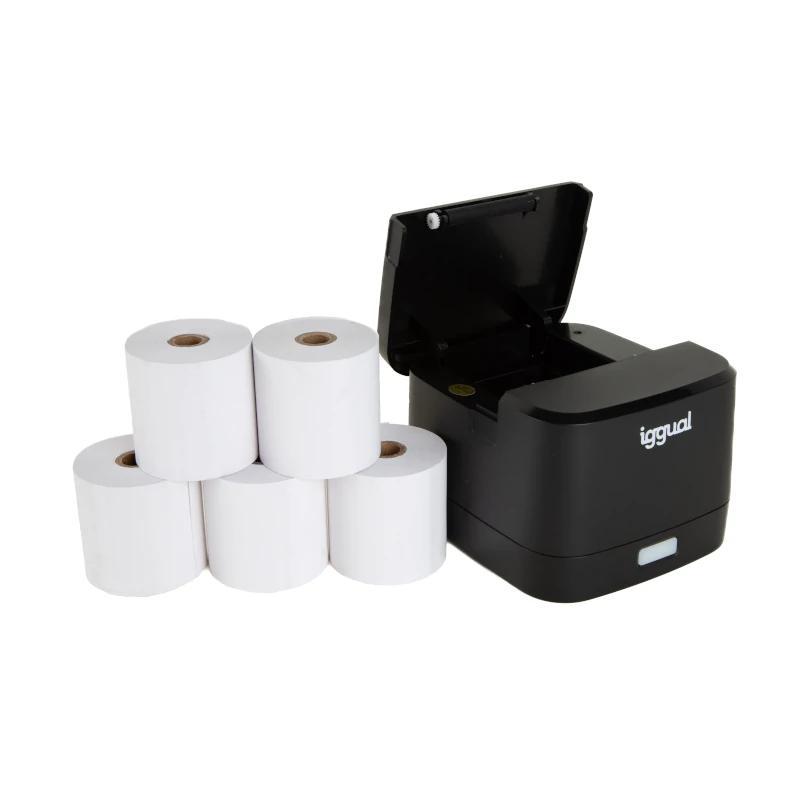 iggual Kit impresora térmica TP EASY 58 + 5 rollos iggual Kit impresora térmica TP EASY 58 + 5 rollos