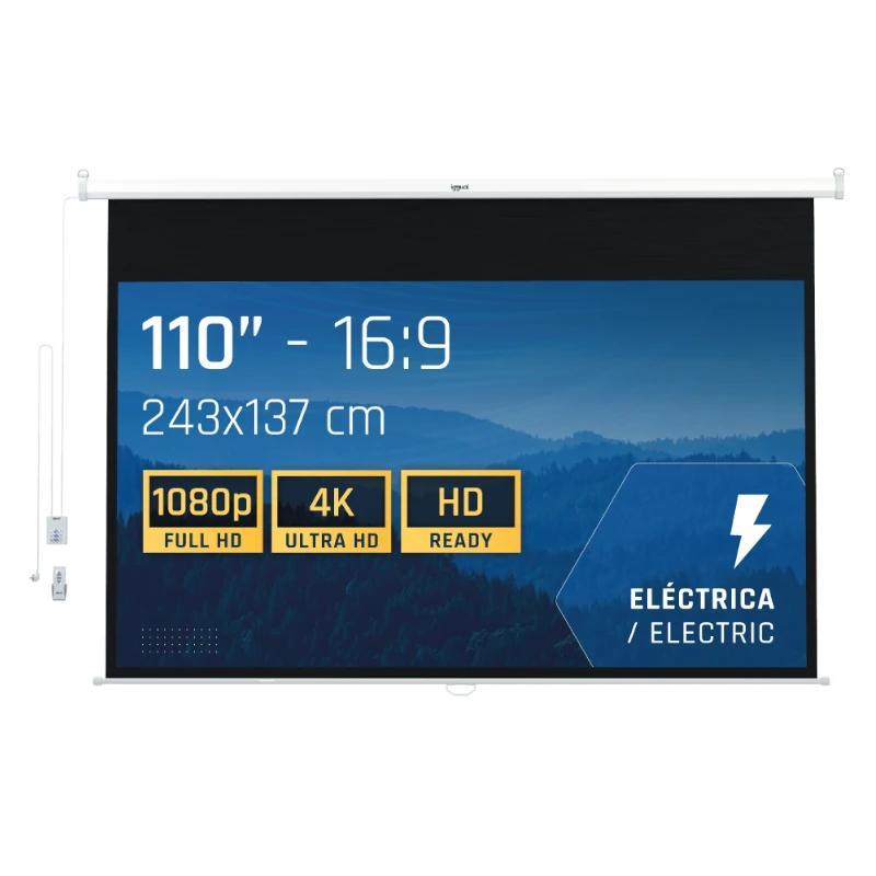 iggual Pantalla eléctrica 16:9 110" 243x137 cm iggual Pantalla eléctrica 16:9 110" 243x137 cm