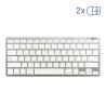 iggual Teclado Bluetooth Slim TKL-BT plata 2 canal