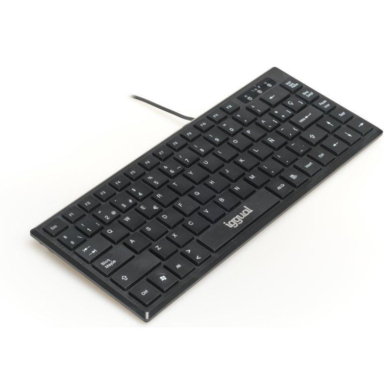 iggual Teclado USB compacto TKL Slim TKL-USB negro iggual Teclado USB compacto TKL Slim TKL-USB negro
