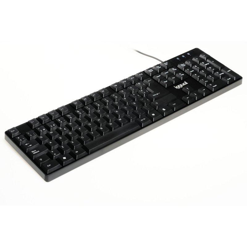 iggual Teclado estándar CK-FRAMELESS-105T negro iggual Teclado estándar CK-FRAMELESS-105T negro
