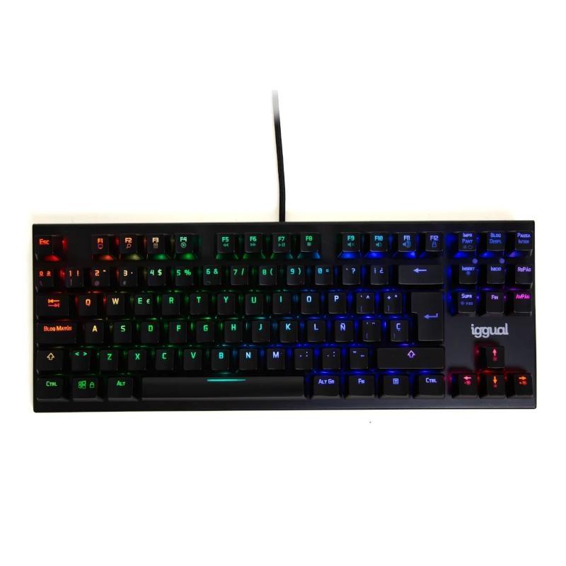 iggual Teclado gaming TKL mecánico ONYX RGB negro iggual Teclado gaming TKL mecánico ONYX RGB negro