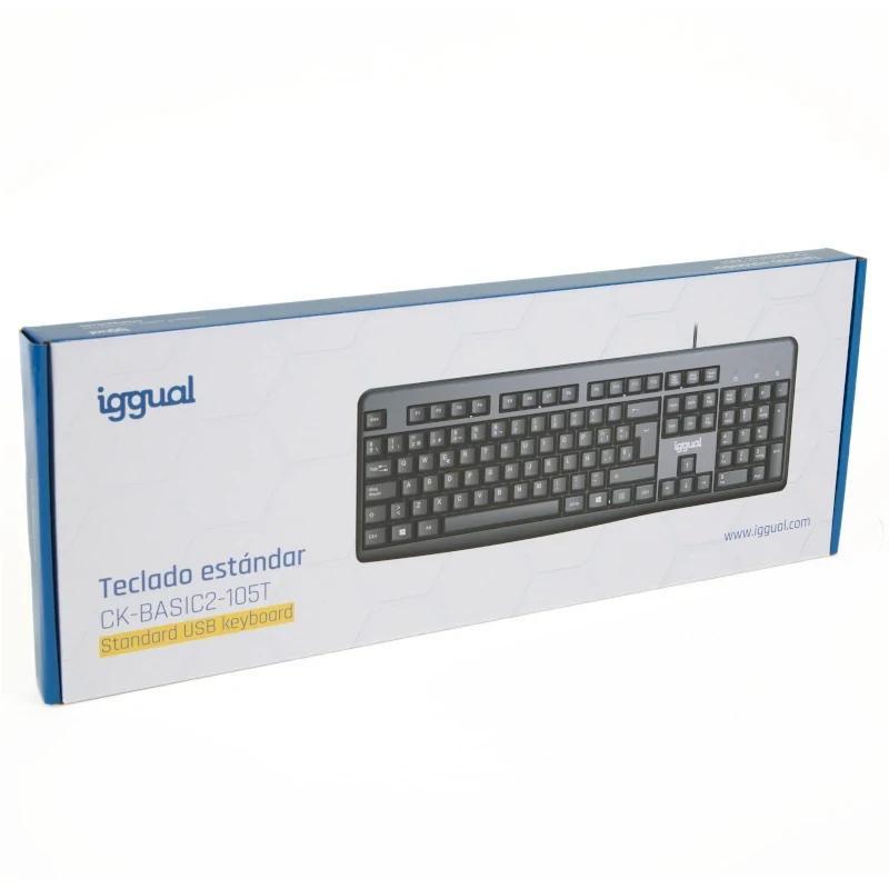 iggual Teclado estándar CK-BASIC2-105T negro iggual Teclado estándar CK-BASIC2-105T negro