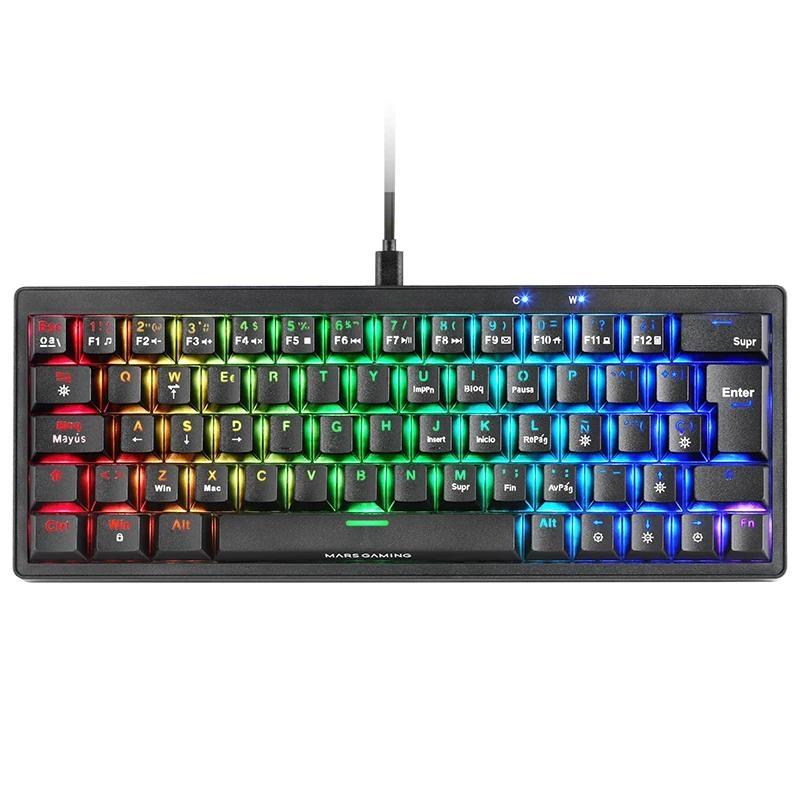 MARS GAMING TECLADO MECÁNICO RGB COMPACTO 60% MARS GAMING TECLADO MECÁNICO RGB COMPACTO 60%