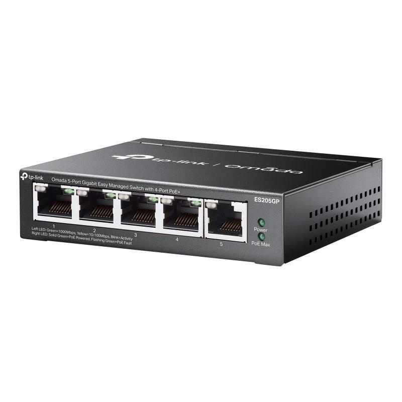TP-Link ES205GP Switch 4xGb PoE+ 1xGb 65W Desktop TP-Link ES205GP Switch 4xGb PoE+ 1xGb 65W Desktop