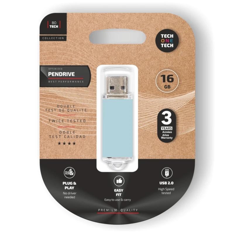 TECH ONE TECH Basic Pendrive 16Gb USB 2.0 Blue TECH ONE TECH Basic Pendrive 16Gb USB 2.0 Blue