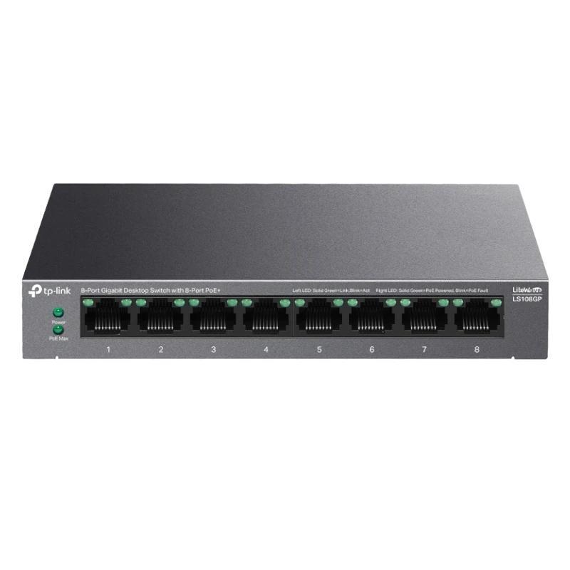 TP-Link LS108GP Switch 8xGb PoE+ 62W Desktop TP-Link LS108GP Switch 8xGb PoE+ 62W Desktop