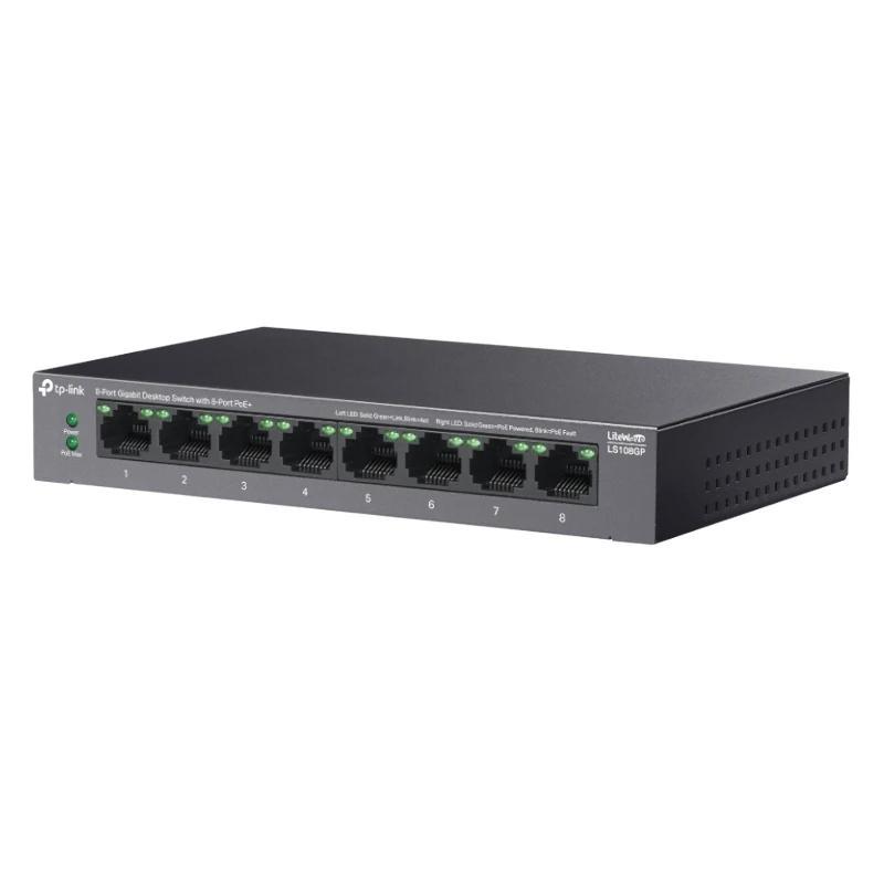 TP-Link LS108GP Switch 8xGb PoE+ 62W Desktop TP-Link LS108GP Switch 8xGb PoE+ 62W Desktop