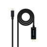 Nanocable Conversor USB-C/M-HDMI/M, Negro, 5 m Nanocable Conversor USB-C/M-HDMI/M, Negro, 5 m