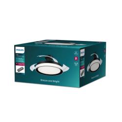 PHILIPS Ventilador techo Luz Bliss DC 28w Negro