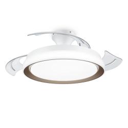 PHILIPS Ventilador techo Luz Bliss DC 28w Gold