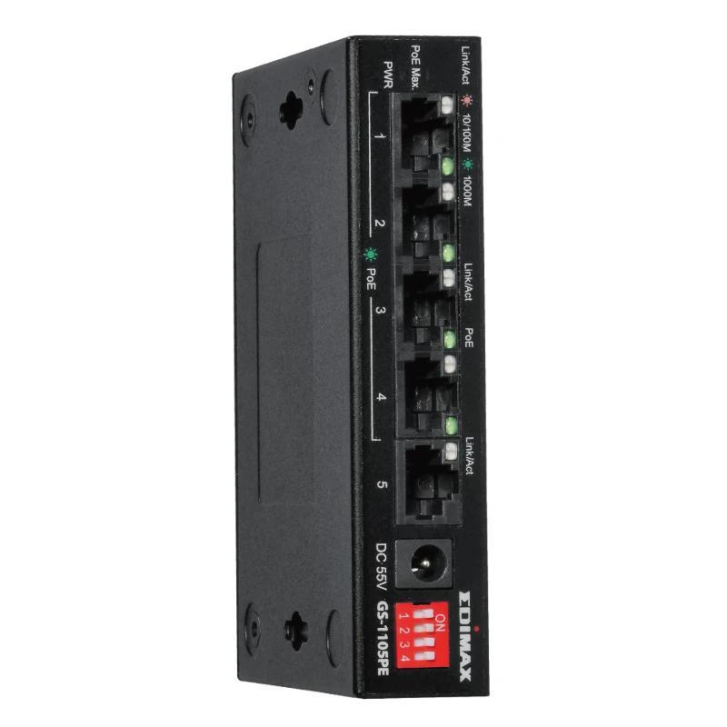 Edimax GS-1105PE Swithc 5xGbE (4PoE+) LR Edimax GS-1105PE Swithc 5xGbE (4PoE+) LR