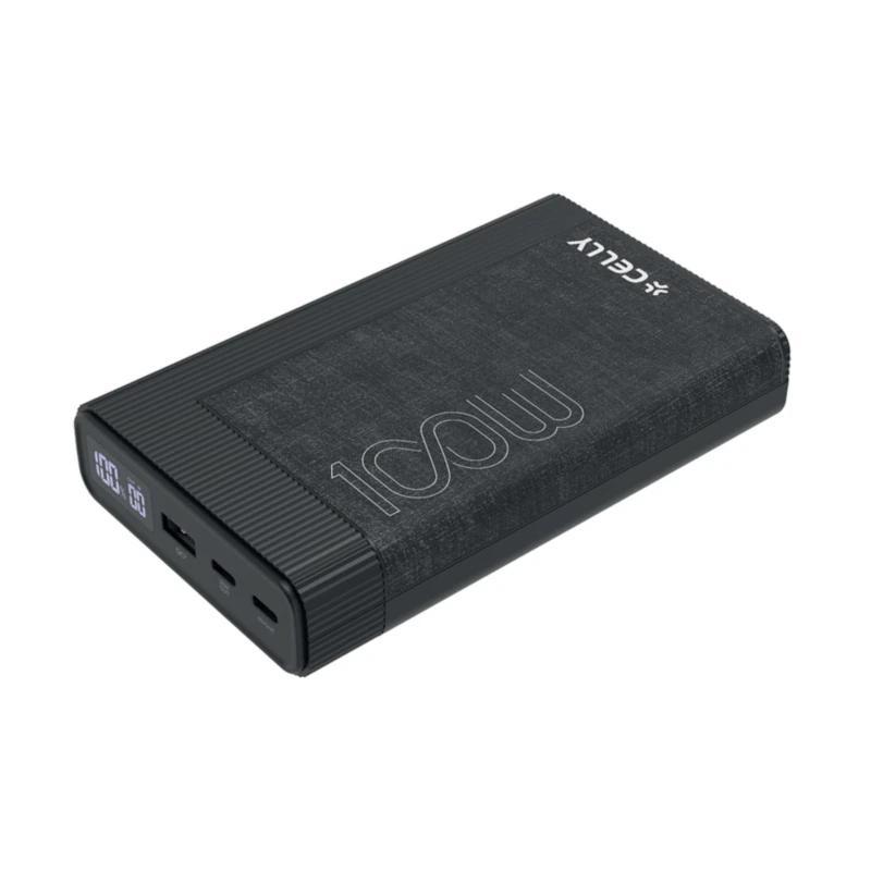 Celly Powerbank PD100W 20000 mAh 100w EVO Negra Celly Powerbank PD100W 20000 mAh 100w EVO Negra