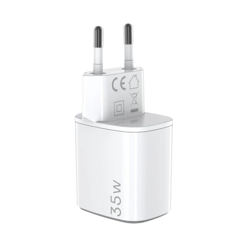 Celly Cargador Gan 1USB 1USBC 35w WH Celly Cargador Gan 1USB 1USBC 35w WH