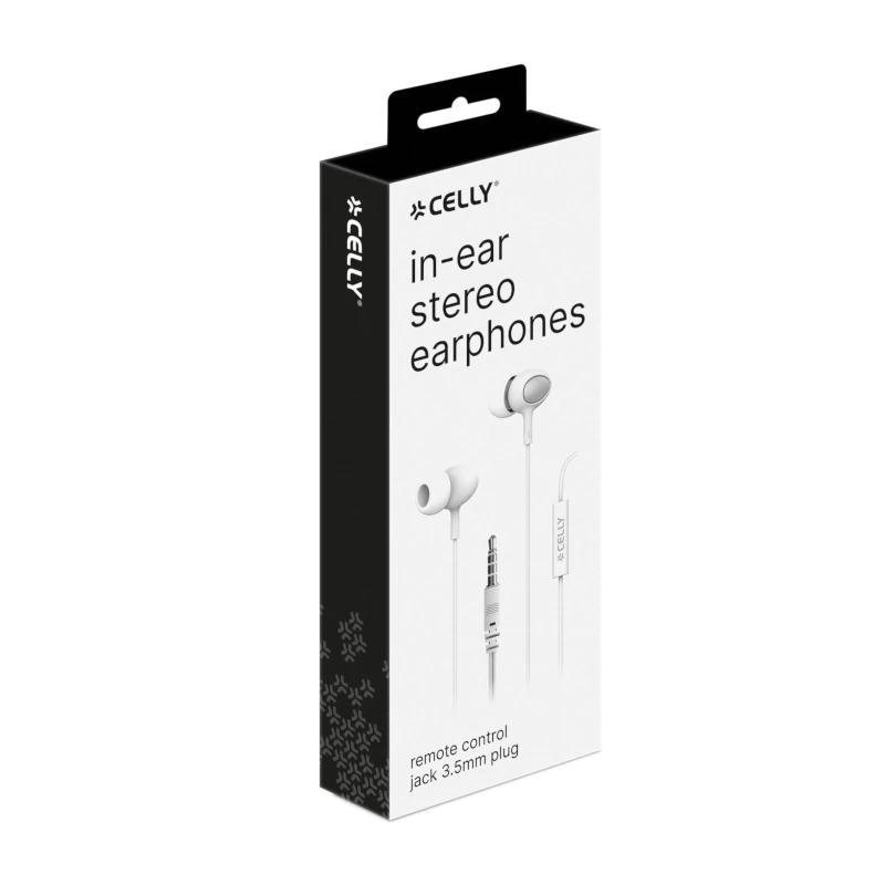 Celly Auriculares con micrófono Jack 3.5 ST Negro Celly Auriculares con micrófono Jack 3.5 ST Negro