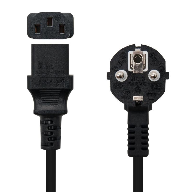 Nanocable Cable Alimentacion CPU, CEE7/M-C13/H, 1 Nanocable Cable Alimentacion CPU, CEE7/M-C13/H, 1