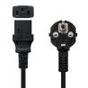 Nanocable Cable Alimentacion CPU, CEE7/M-C13/H, 1 Nanocable Cable Alimentacion CPU, CEE7/M-C13/H, 1