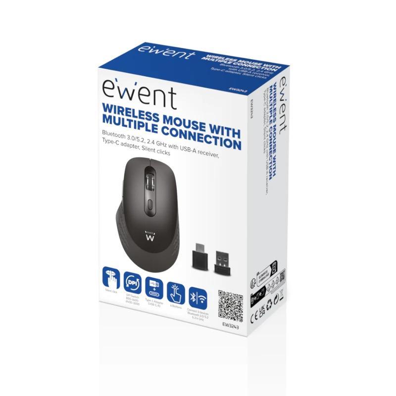 EWENT EW3243 Ratón inalámbrico 2.4GHz BT EWENT EW3243 Ratón inalámbrico 2.4GHz BT