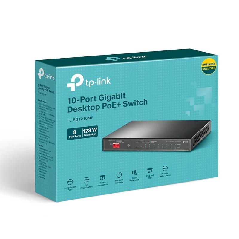 TP-Link TL-SG1210MP Switch 8xGb PoE+ 2xGb 1xSFP TP-Link TL-SG1210MP Switch 8xGb PoE+ 2xGb 1xSFP