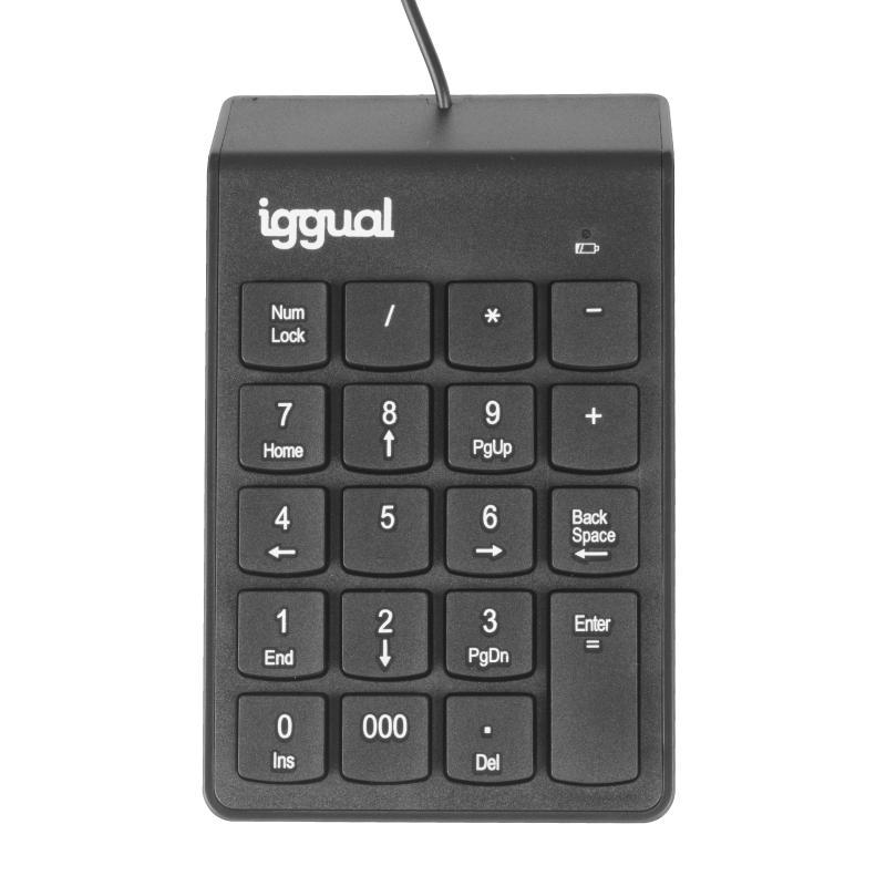 iggual Teclado numérico USB CK-NUM-19T negro iggual Teclado numérico USB CK-NUM-19T negro