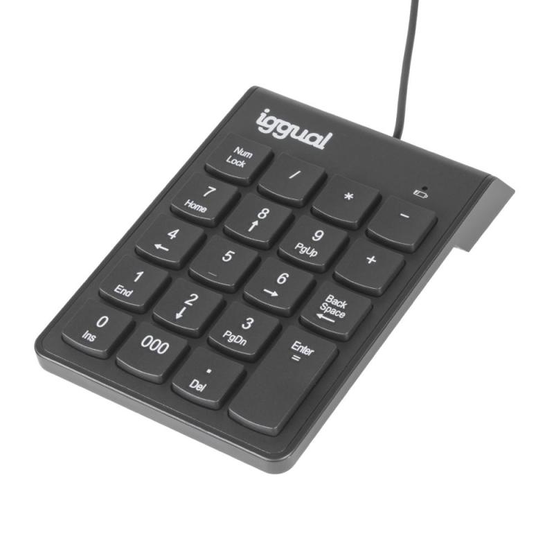 iggual Teclado numérico USB CK-NUM-19T negro iggual Teclado numérico USB CK-NUM-19T negro