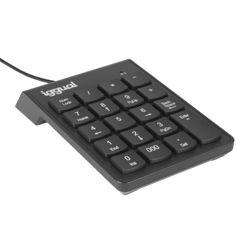 iggual Teclado numérico USB CK-NUM-19T negro iggual Teclado numérico USB CK-NUM-19T negro