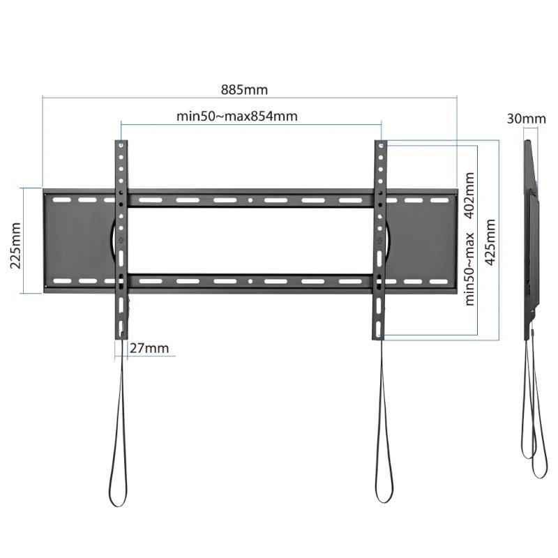 iggual SPTV86 Soporte TV pared 43"-90" 80kg Fijo iggual SPTV86 Soporte TV pared 43"-90" 80kg Fijo