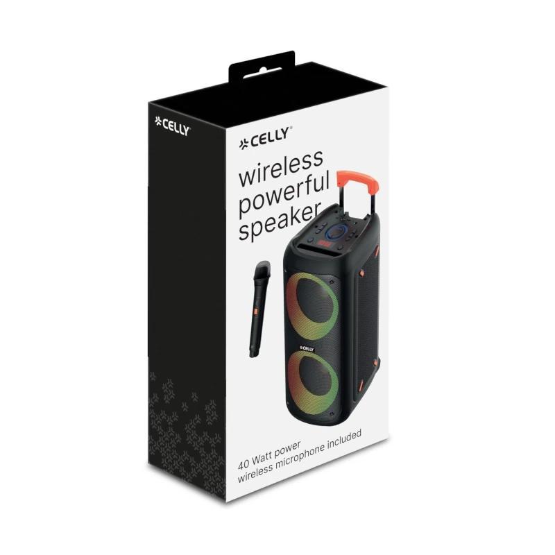 Celly Altavoz + Micrófono Inalámbrico 40W