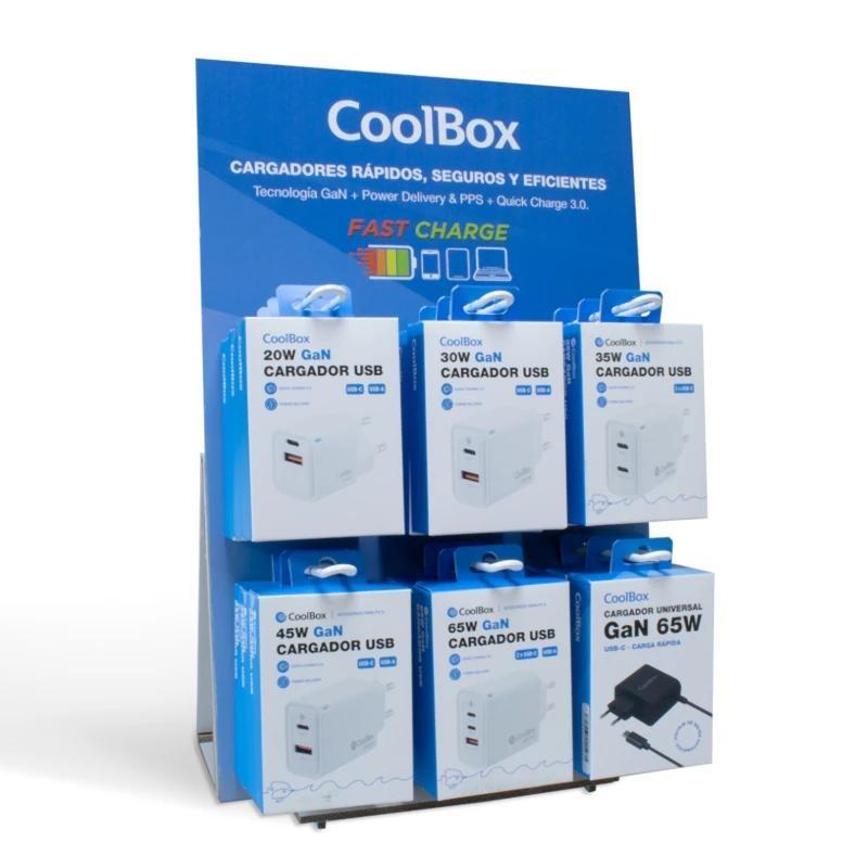 COOLBOX PACK 18 CARGADORES GAN + EXPOSITOR COOLBOX PACK 18 CARGADORES GAN + EXPOSITOR