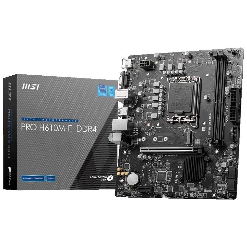 MSI Placa Base PRO H610M-E DDR4 mATX 1700 MSI Placa Base PRO H610M-E DDR4 mATX 1700