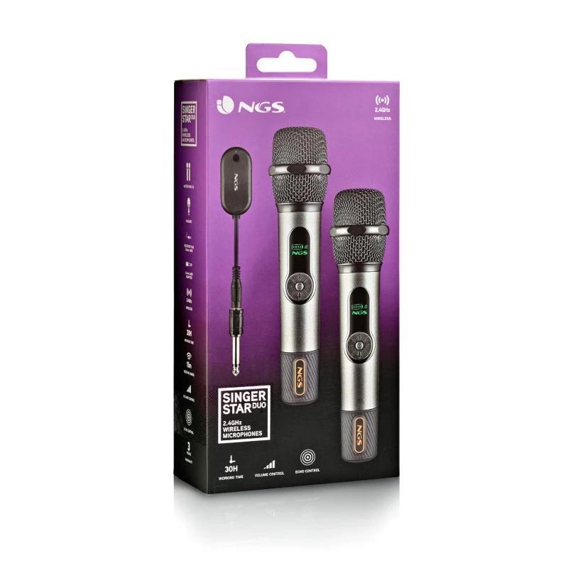 NGS Micrófonos inalámbricos Vocales Pack 2 NGS Micrófonos inalámbricos Vocales Pack 2