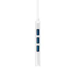 Nanocable Hub USB 3.0 4 x USB 3.0 10cm. Gris