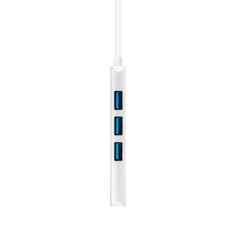 Nanocable Hub USB 3.0 4 x USB 3.0 10cm. Gris