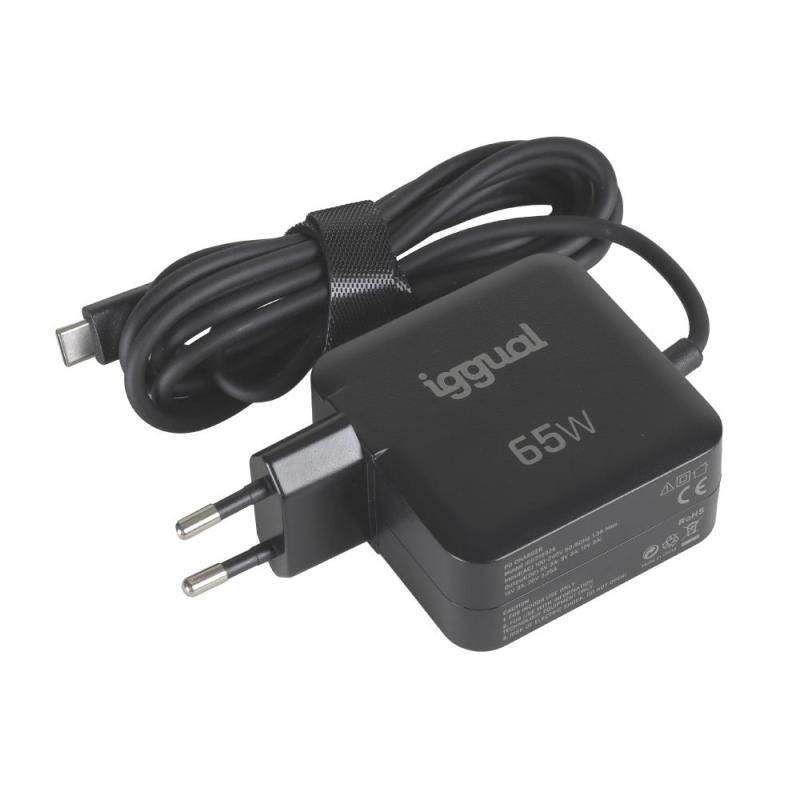 iggual Cargador portátil y móvil tipo C PD 65W iggual Cargador portátil y móvil tipo C PD 65W
