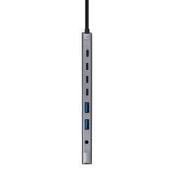 Nanocable Hub 8en1 USB-A+USB-C+HDMI+USB-C PD+Jack