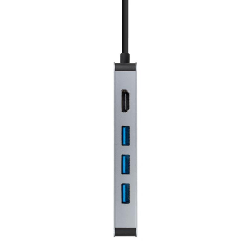 Nanocable Hub 8en1 USB-A+HDMI+USB-C PD+RJ45+TF+SD Nanocable Hub 8en1 USB-A+HDMI+USB-C PD+RJ45+TF+SD