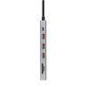 Nanocable Hub 12en1 USB-A/C+HDMI+DP+RJ45+TF+SD+AU