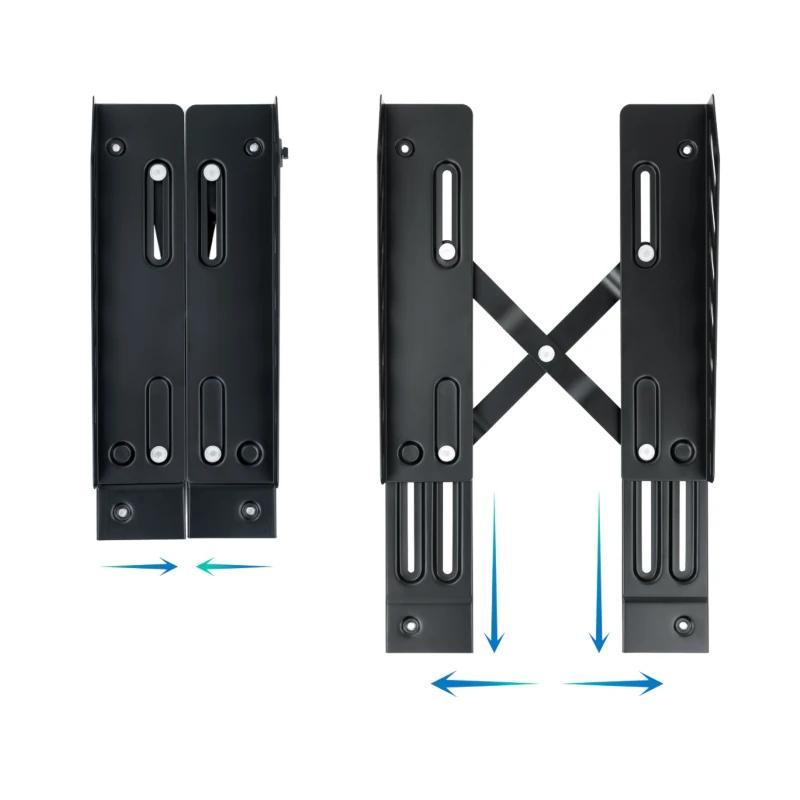 Tooq Soporte para CPU de suelo con ruedas negro Tooq Soporte para CPU de suelo con ruedas negro