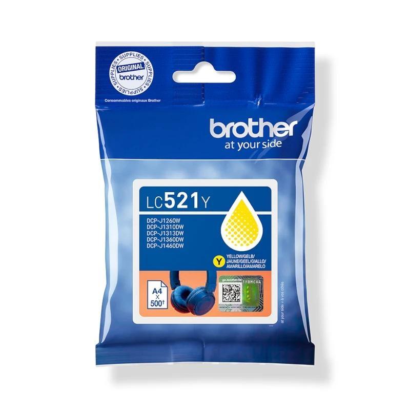 Brother Cartucho LC521Y Amarillo Brother Cartucho LC521Y Amarillo