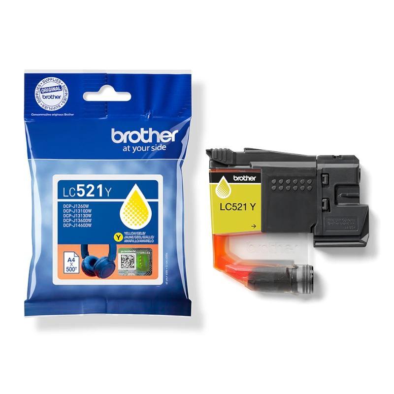 Brother Cartucho LC521Y Amarillo Brother Cartucho LC521Y Amarillo