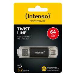 Intenso Twist Line Lápiz USB 3.2  A+C 256Gb