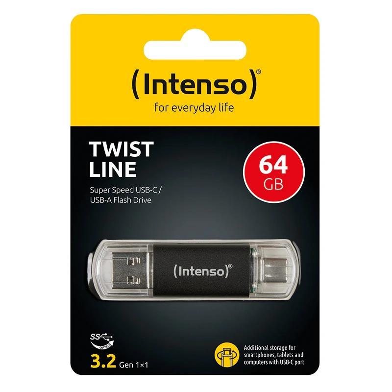 Intenso Twist Line Lápiz USB 3.2 A+C 256Gb Intenso Twist Line Lápiz USB 3.2 A+C 256Gb