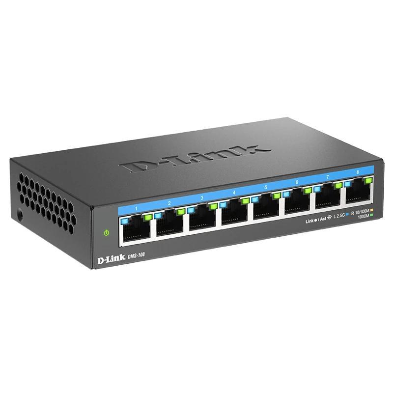 D-Link DMS-108 8x2.5MGb Unmanaged Switch D-Link DMS-108 8x2.5MGb Unmanaged Switch