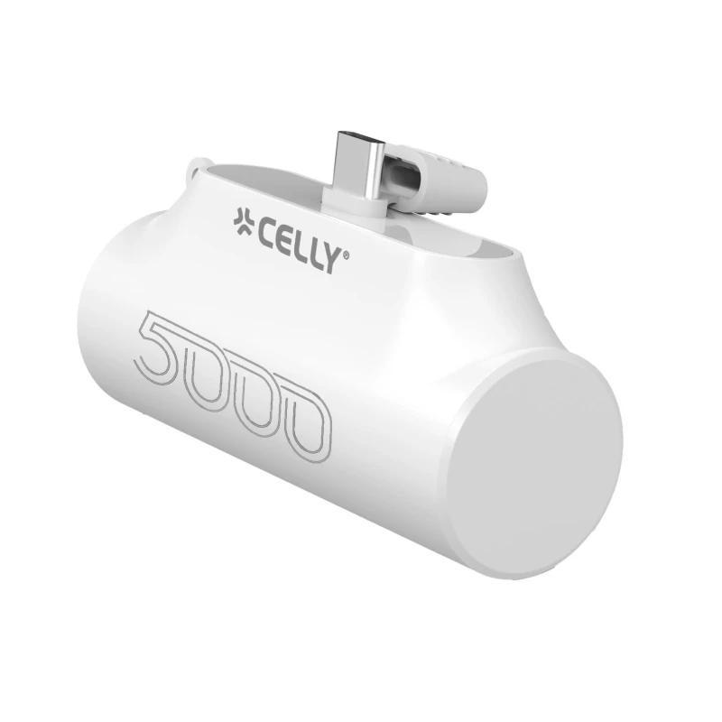 Celly Powerbank Compacta Usb-C 5000 mAh Blanca Celly Powerbank Compacta Usb-C 5000 mAh Blanca