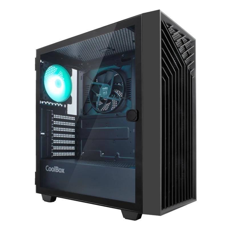 Coolbox Caja Gaming ATX GA300 GRIDLINE Black Coolbox Caja Gaming ATX GA300 GRIDLINE Black