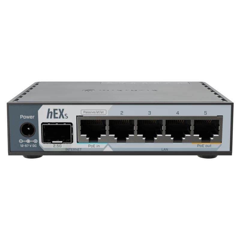 Mikrotik E60iUGS hEX Router 5xGbE PoE-I/O 1x2.5SFP Mikrotik E60iUGS hEX Router 5xGbE PoE-I/O 1x2.5SFP