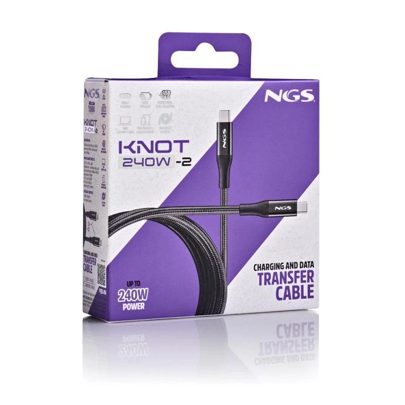NGS CABLE CARGA RAPIDA USB A-USB-C 2,01 MT 40GBPS NGS CABLE CARGA RAPIDA USB A-USB-C 2,01 MT 40GBPS