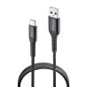 NGS CABLE CARGA RAPIDA USB A-USB-C 2,01 MT 480BPS NGS CABLE CARGA RAPIDA USB A-USB-C 2,01 MT 480BPS