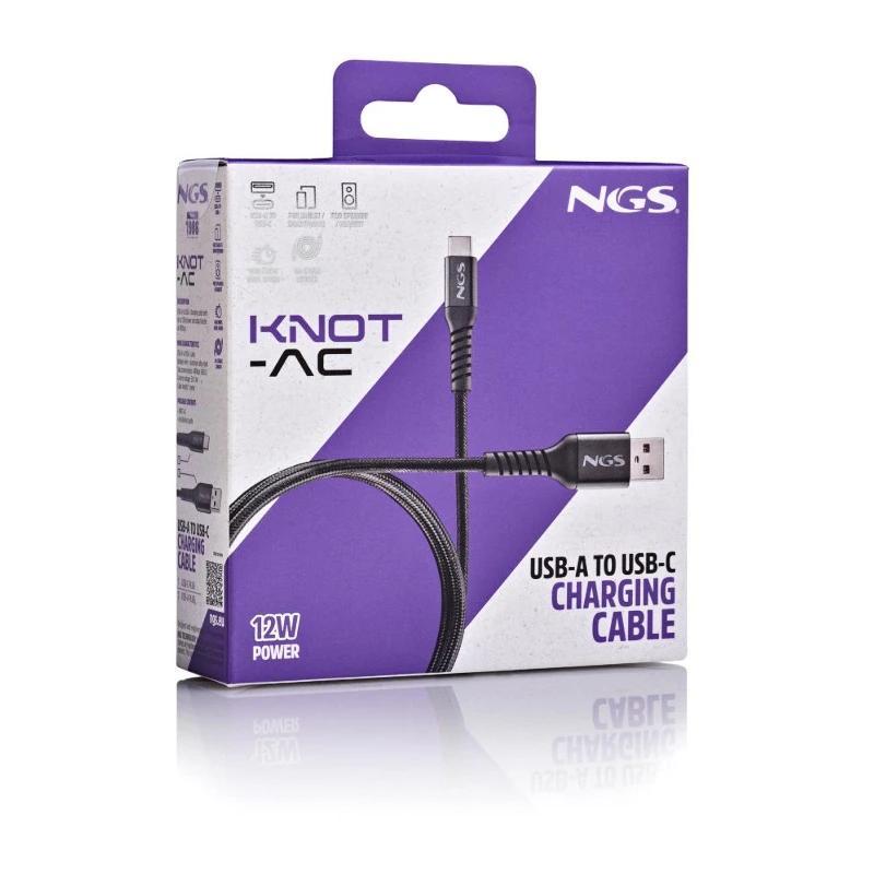 NGS CABLE CARGA RAPIDA USB A-USB-C 2,01 MT 480BPS NGS CABLE CARGA RAPIDA USB A-USB-C 2,01 MT 480BPS
