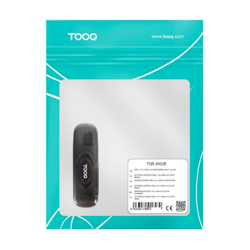 Tooq TQR-3002B Lector tarjetas USB3.0 SD/TF Negro